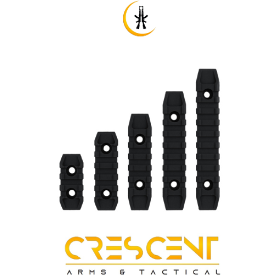 M-LOK POLYMER RAIL SEGMENTS 5 PIECE 5 LENGTHS
