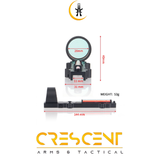 1X28 RED DOT FIBER SHOTGUN SIGHT