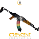 REAR IRON SIGHT PICATINNY RAIL