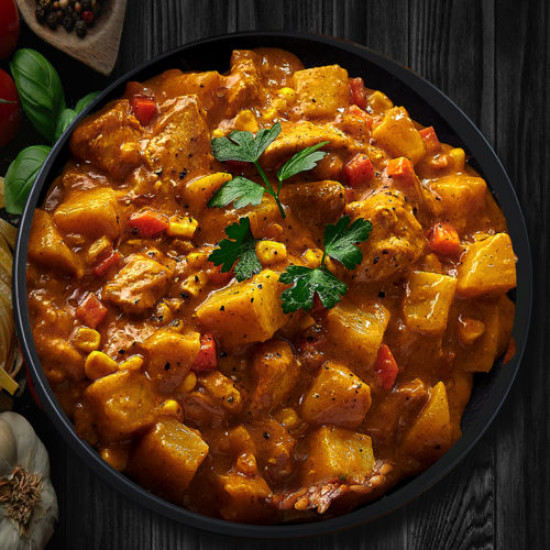 VEGETABLE AND CHICKEN CURRY (300G)