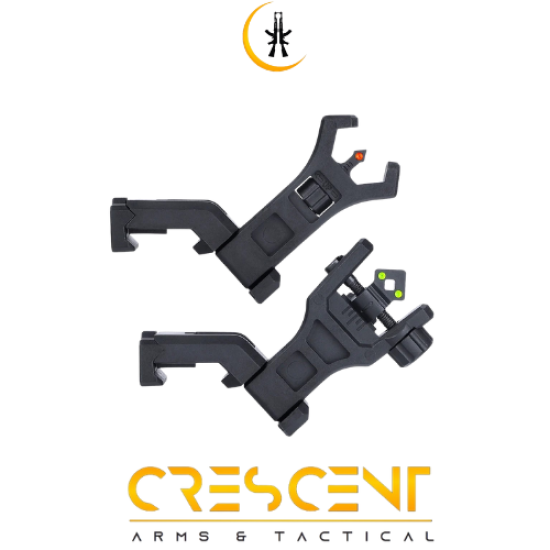 45 DEGREE FIBER OPTIC FLIP UP SIGHTS