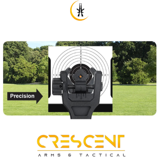 45 DEGREE FIBER OPTIC FLIP UP SIGHTS