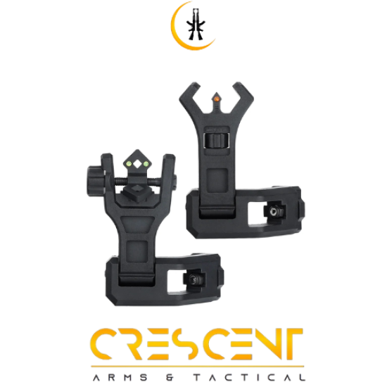 45 DEGREE FIBER OPTIC FLIP UP SIGHTS