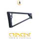 TRIANGLE RISE STOCK W/ BUTTPAD AND 1913 FOLDING MECH FOR 20MM RAIL - BLACK