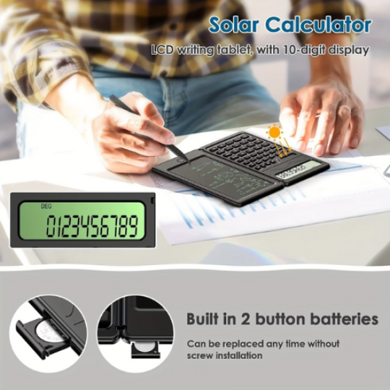 6'' FOLDABLE SOLAR CALCULATOR
